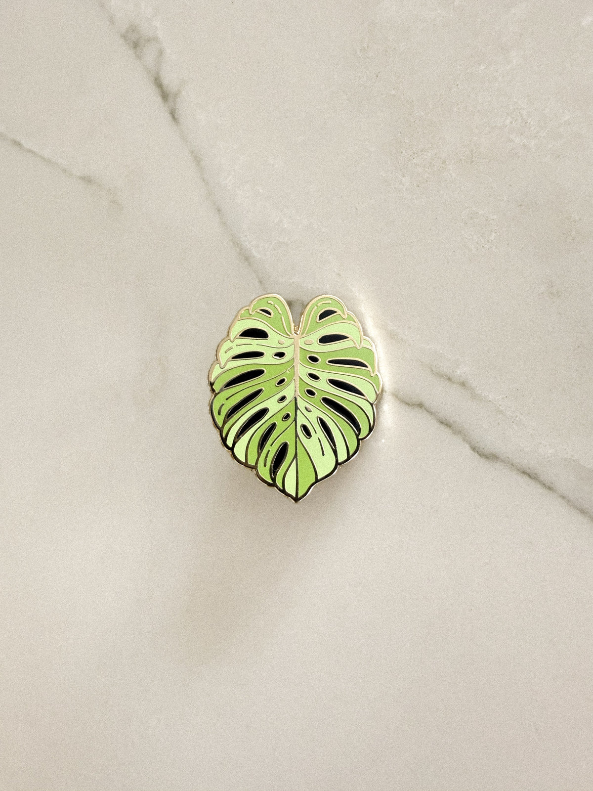 Monstera Enamel Pin (Gold)