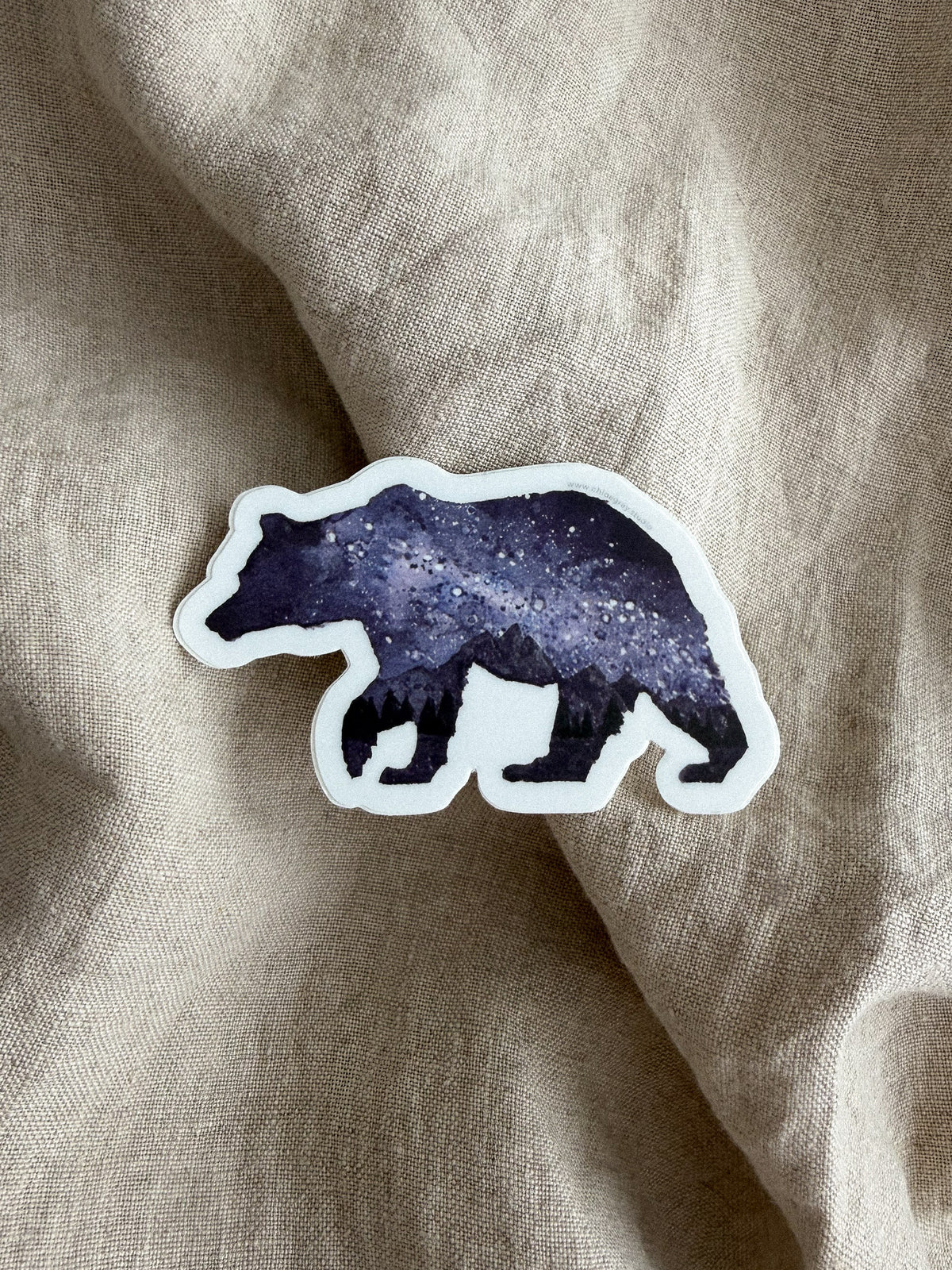 Starry Night Bear Sticker