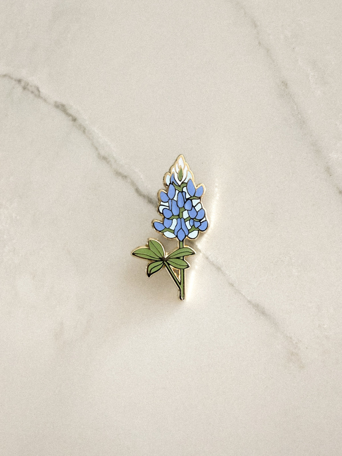 Bluebonnet Enamel Pin (Gold)