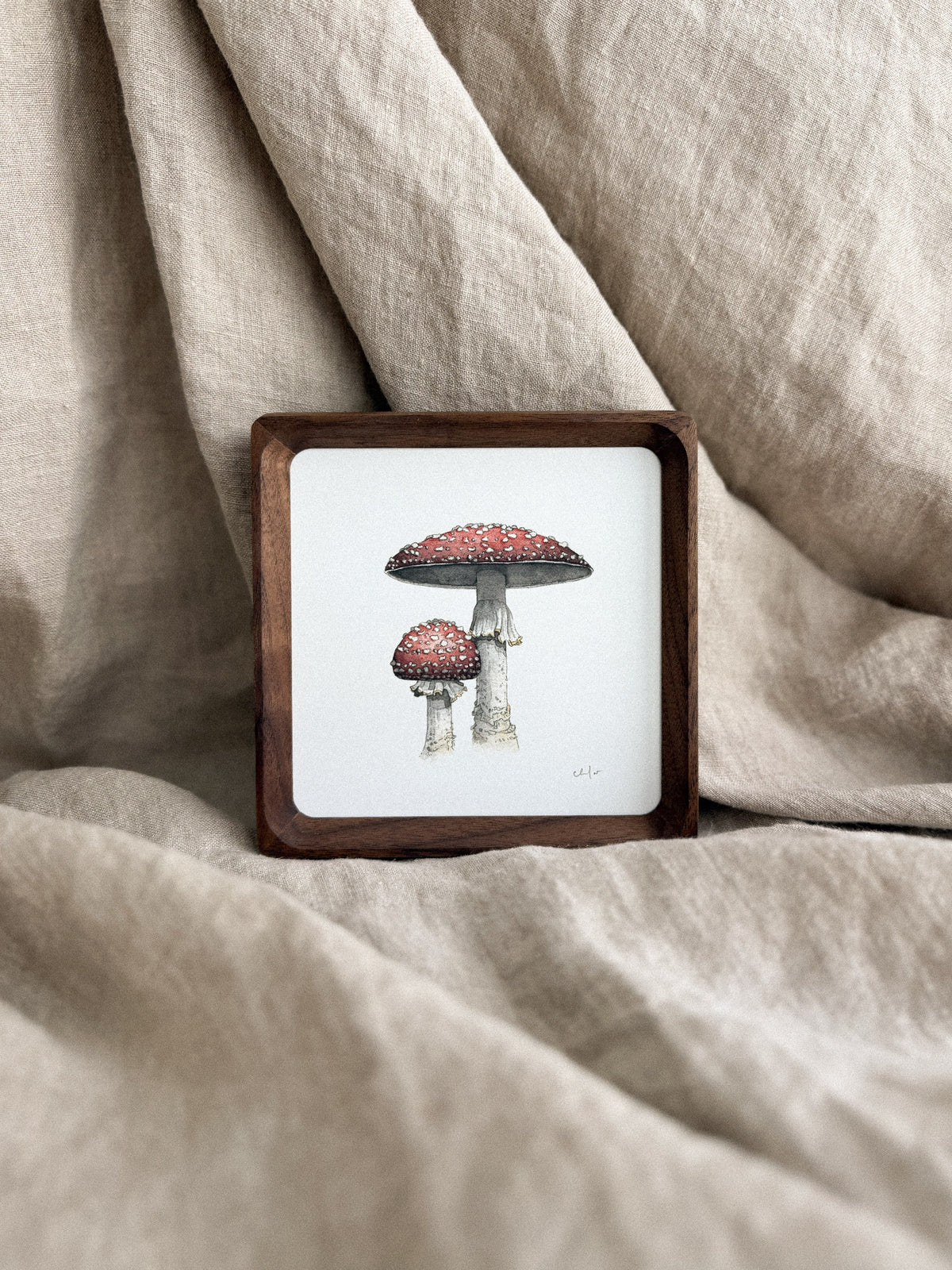 Fly Agaric Mushrooms Mini Print 5x5