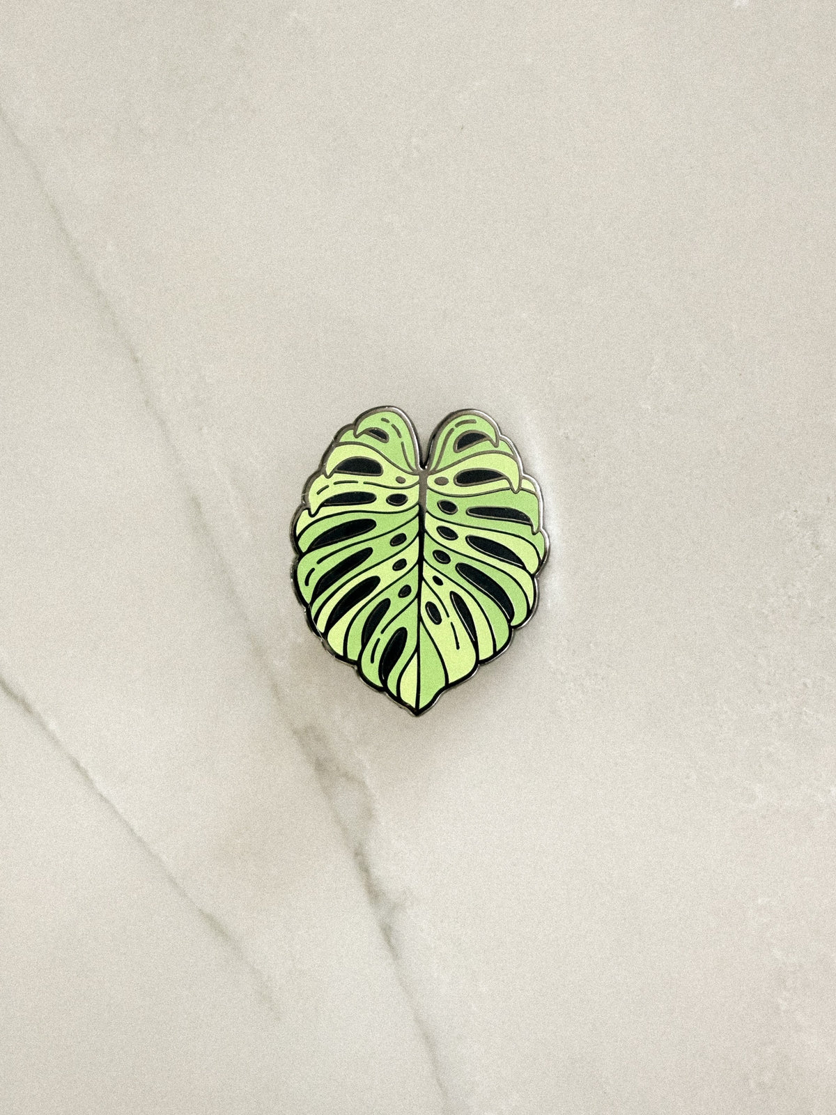 Monstera Enamel Pin (Black Nickel)
