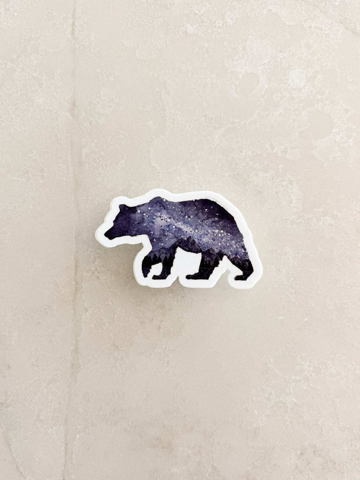 Starry Night Bear Sticker