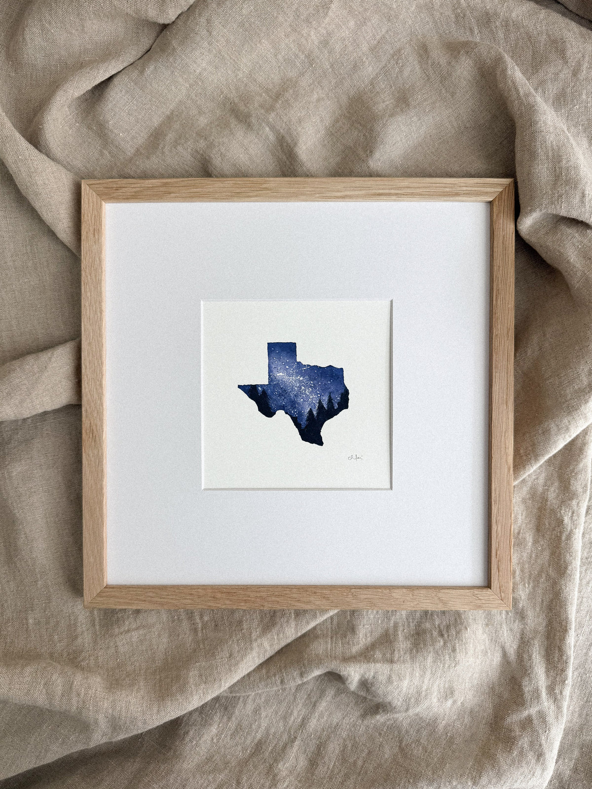 Starry Night Texas Mini Print 5x5