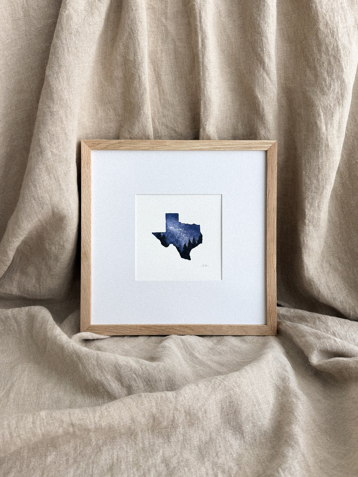 Starry Night Texas Mini Print 5x5