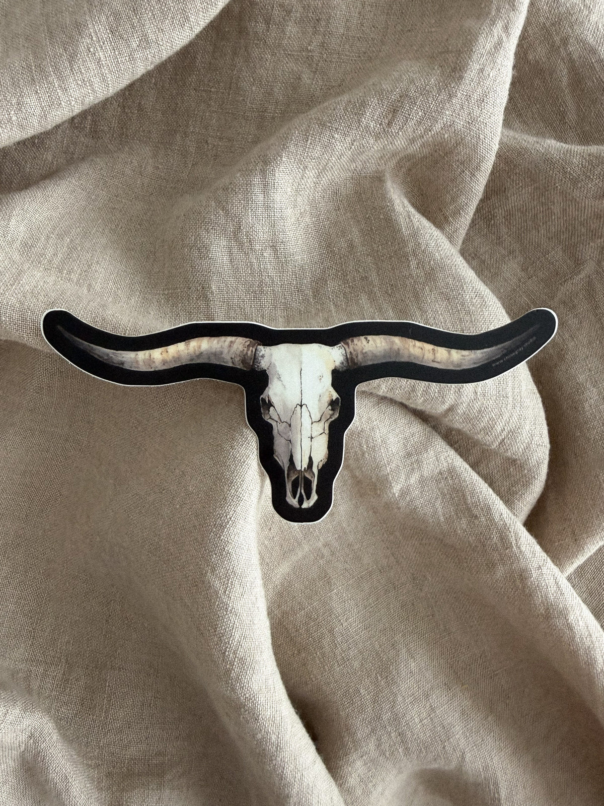 Texas Longhorn Skull Sticker